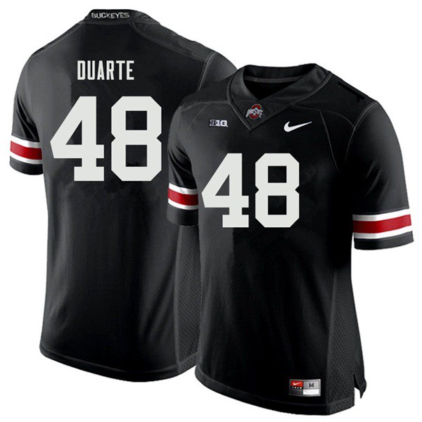 Ohio State Buckeyes #48 Tate Duarte Men NCAA Jersey Black
